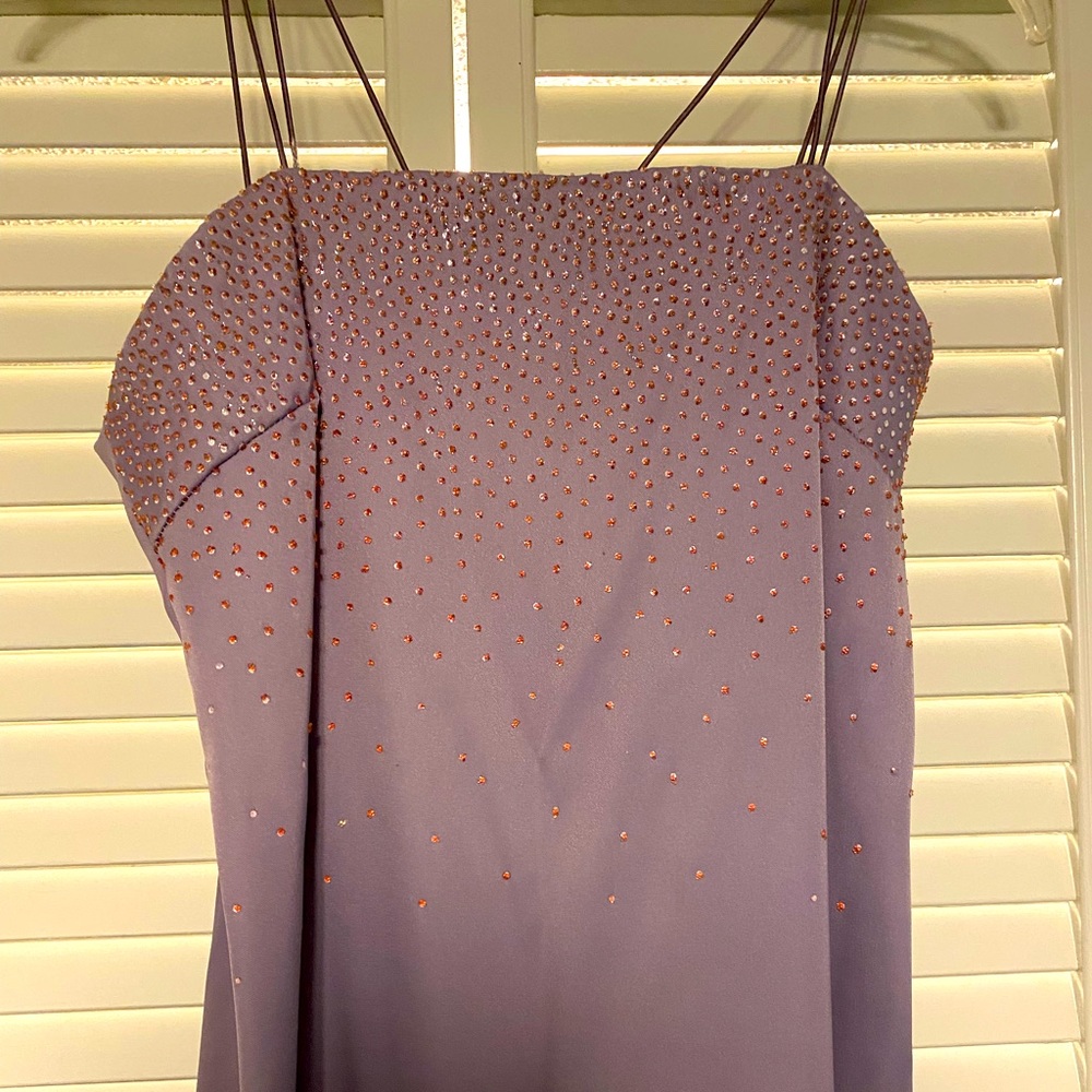 Lilac color bridesmaid dress, size 13